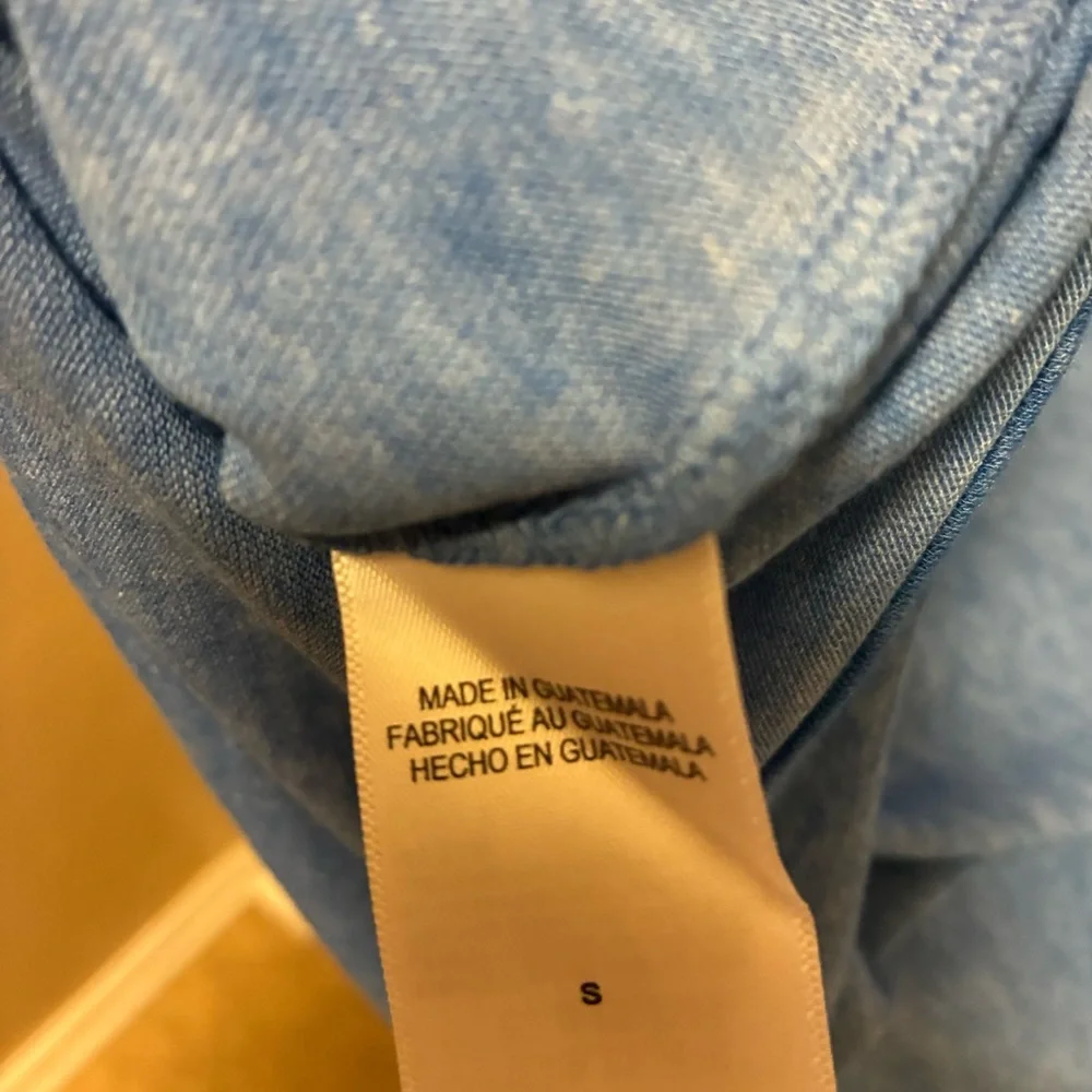 NWT Lucky Brand Mens Heather Blue Venice Burnout Notch Neck Long Sleeve Size S - Picture 12 of 13